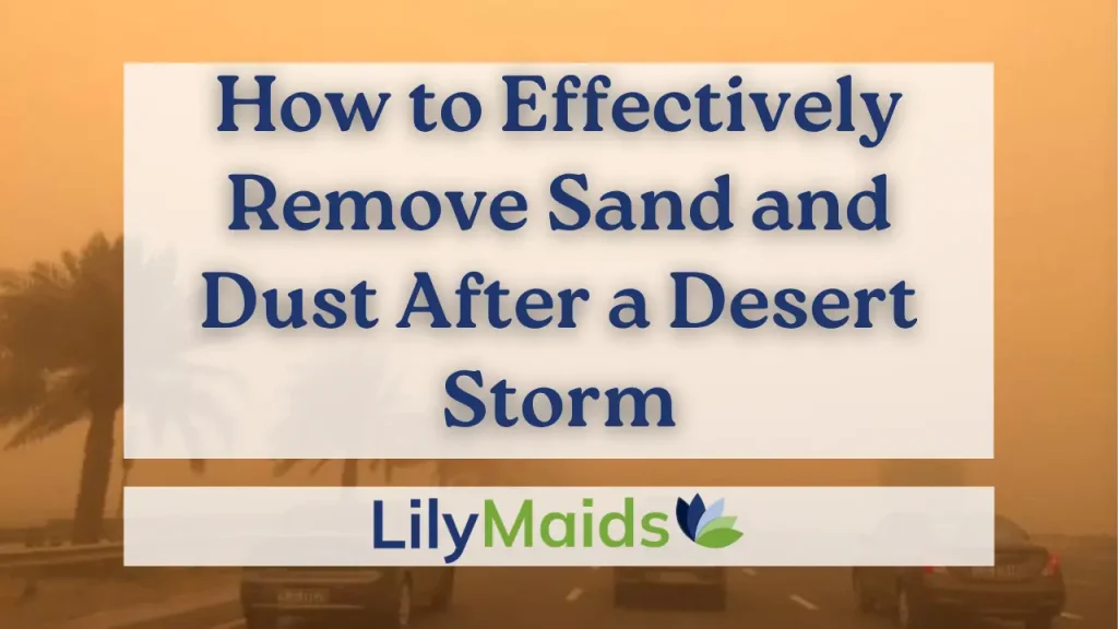 How to Effectively Remove Sand and Dust After a Desert Storm